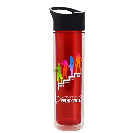 DPITB16P - Slim Travel Tumbler 16 oz. Double Wall Insulated with Pop-up Sip Lid Digital